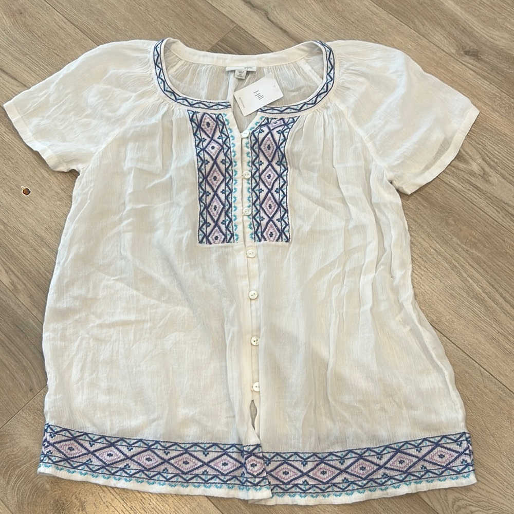 J Jill button top